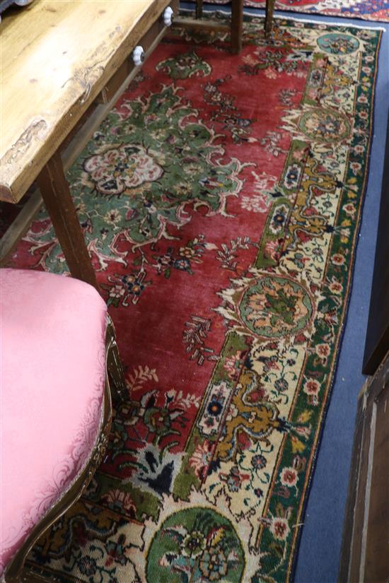 A Tabriz rug